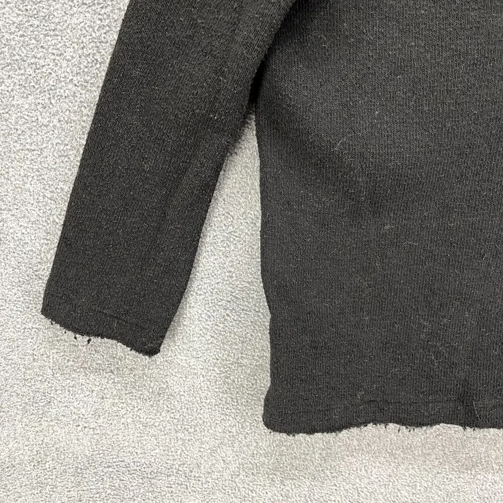 FP BEACH Sweater Womens XS Black Oversized key hole back‎ Free People pocket